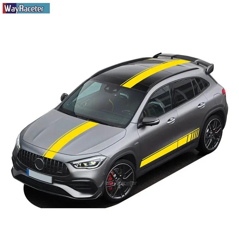 Edition 1 Car Door Side Stripes Stickers Hood Rear Body Kit Decal For GLA Class GLA45 AMG X156 GLA200 H247 GLA250