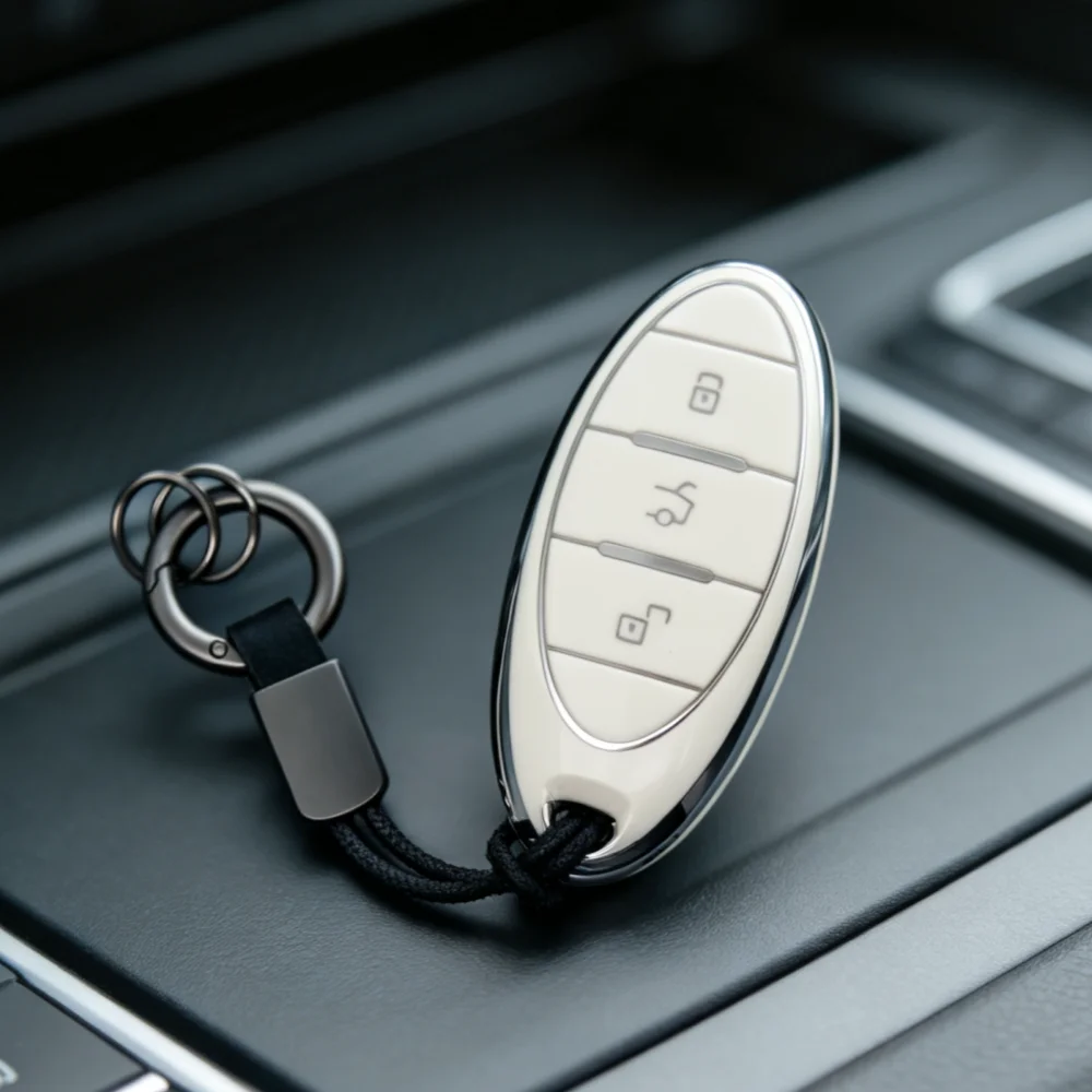 Car Key Cover and keychain set for FAW Besturn TPU Car Key Cover T77 Pro B70 T99 T55 T33