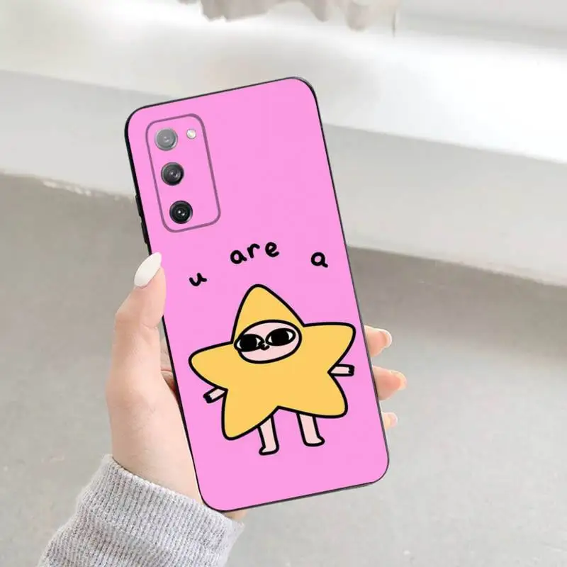 Cartoon K-Ketnipz Phone Case For Samsung S23,22,21FE 20,10lite 9,8,5plus 6,7edge Note20,20ultra Black Silicone