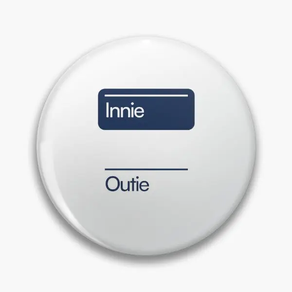 Innie And Outie Severed Coworker Gift  Soft Button Pin Funny Clothes Cartoon Collar Fashion Hat Lapel Pin Metal Decor Badge