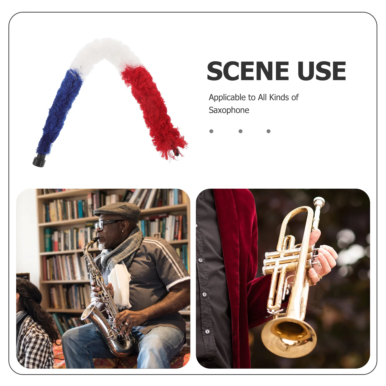 Cloth For Soprano Alto Woodwind Instruments Durable Clean Maintenance Flute Cleaning Kit Tool Kit Accessory