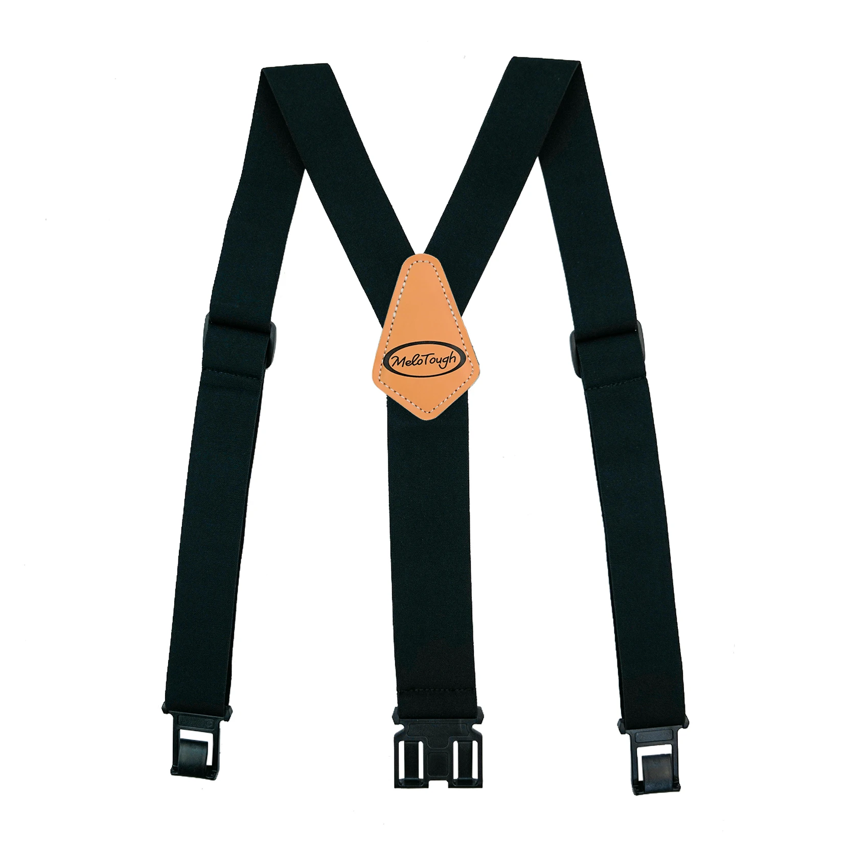 Melo Tough Y Back Suspenders Airport Friendly Suspenders,NO Buzz With Plastic Clip 2 Inch Fully Elastic Braces