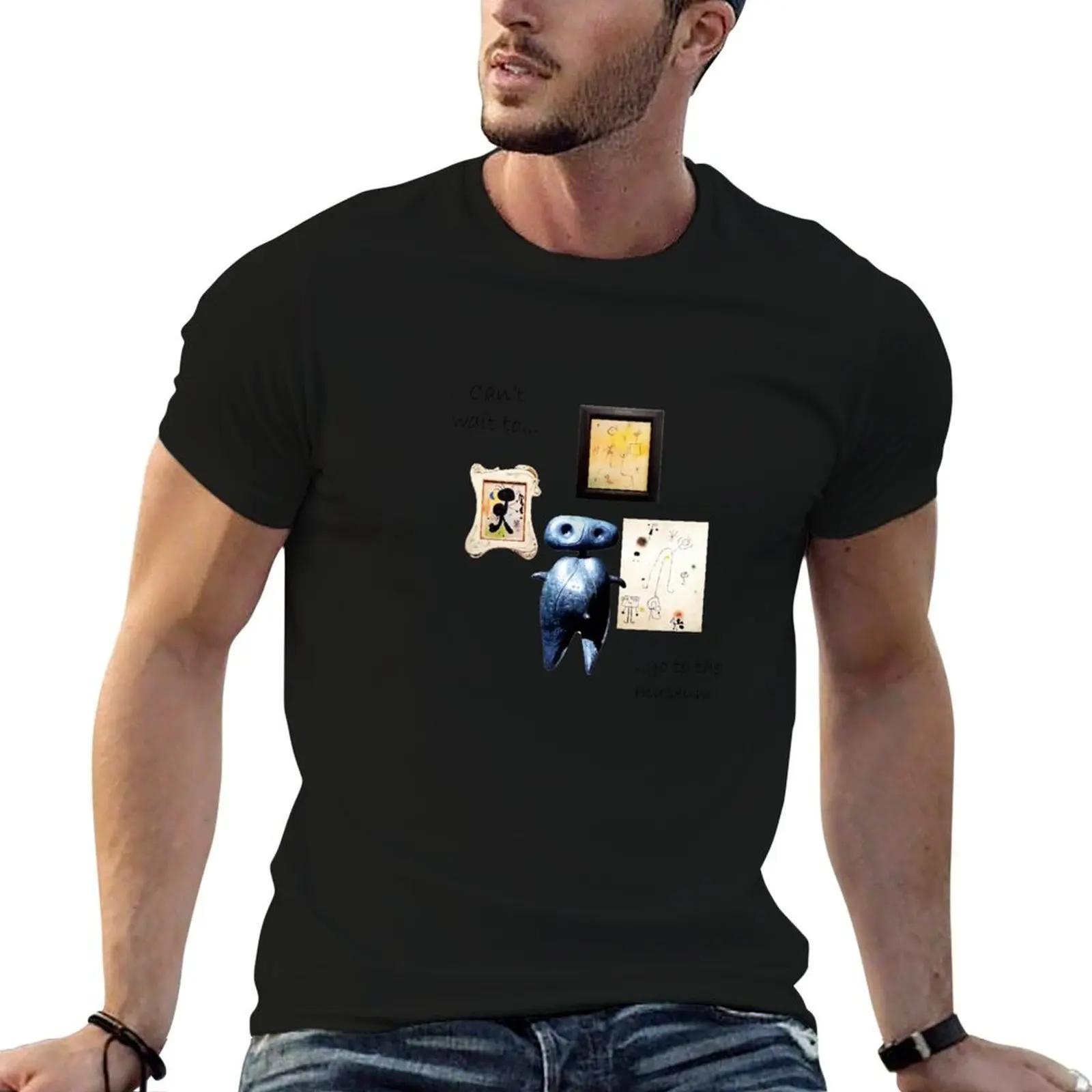 Going to the Joan Miro Museum T-Shirt graphic t shirts cotton man t-shirts outfits for men
