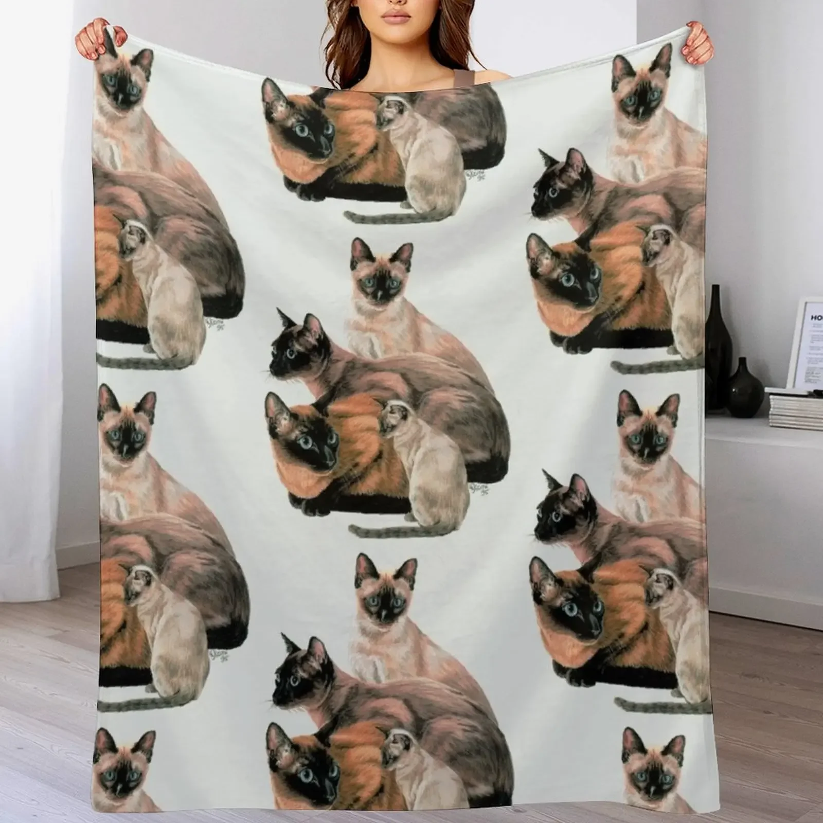 Tonkinese Assortment Throw Blanket Thermal Loose Blankets