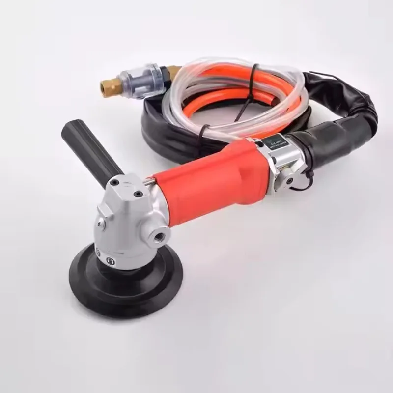 Professional Pneumatic Air Wet Polisher Stone Granite Angle Grinder Variable Speed Rear Exhaust Air Wet Water Polisher