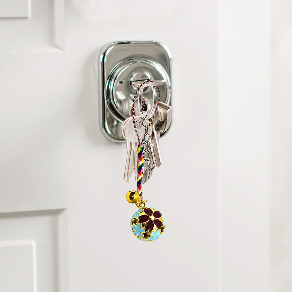 Cherry Blossom Bell Pendant Sakura Hanging nament Bag Decorative Charm Backpack Accessory Phone Strap Mobile Phone Lanyard Car