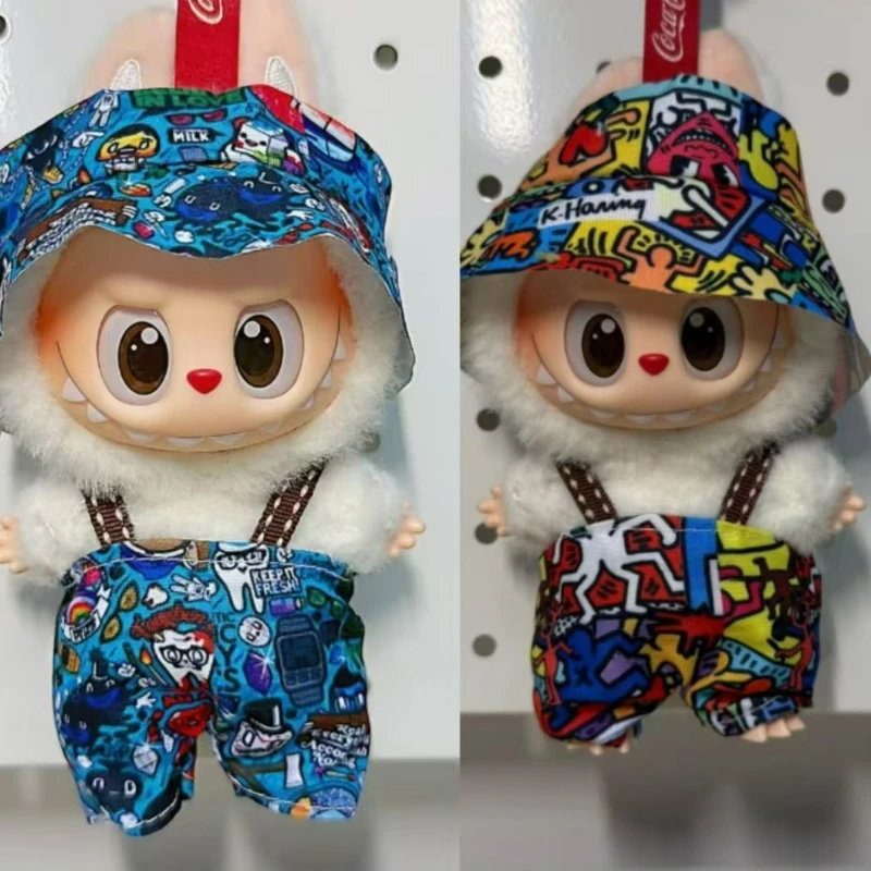 

Модные брюки с принтом, ткань, модная одежда «сделай сам», милые плюшевые игрушки, аксессуары, подарок на день рождения, одежда для Labubu