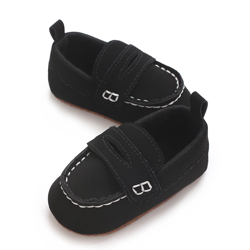 Einfarbige, lässige Baby-Wanderschuhe mit weicher Sohle, geeignet für Säuglinge und Kleinkinder im Alter von 0–1 Jahren, Bohnenschuhe und Vorfußschuhe – Detail 12