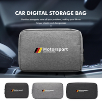 Car Multi-Layer Digital Storage Bag Data Cable Charger Bag For BMW E30 E34 E36 E39 E46 E52 E53 E60 E61 E62 E70 E71 E83