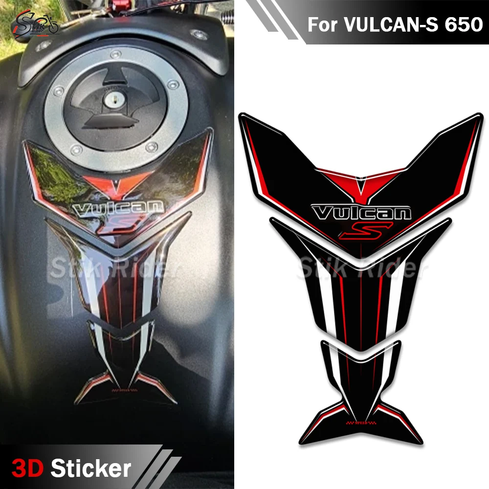 

Наклейка на мотоцикл, накладка на бак, 3D наклейки для Kawasaki VULCAN S VULCAN-S 650 VN650, комплект защиты колена с боковым топливом и маслом