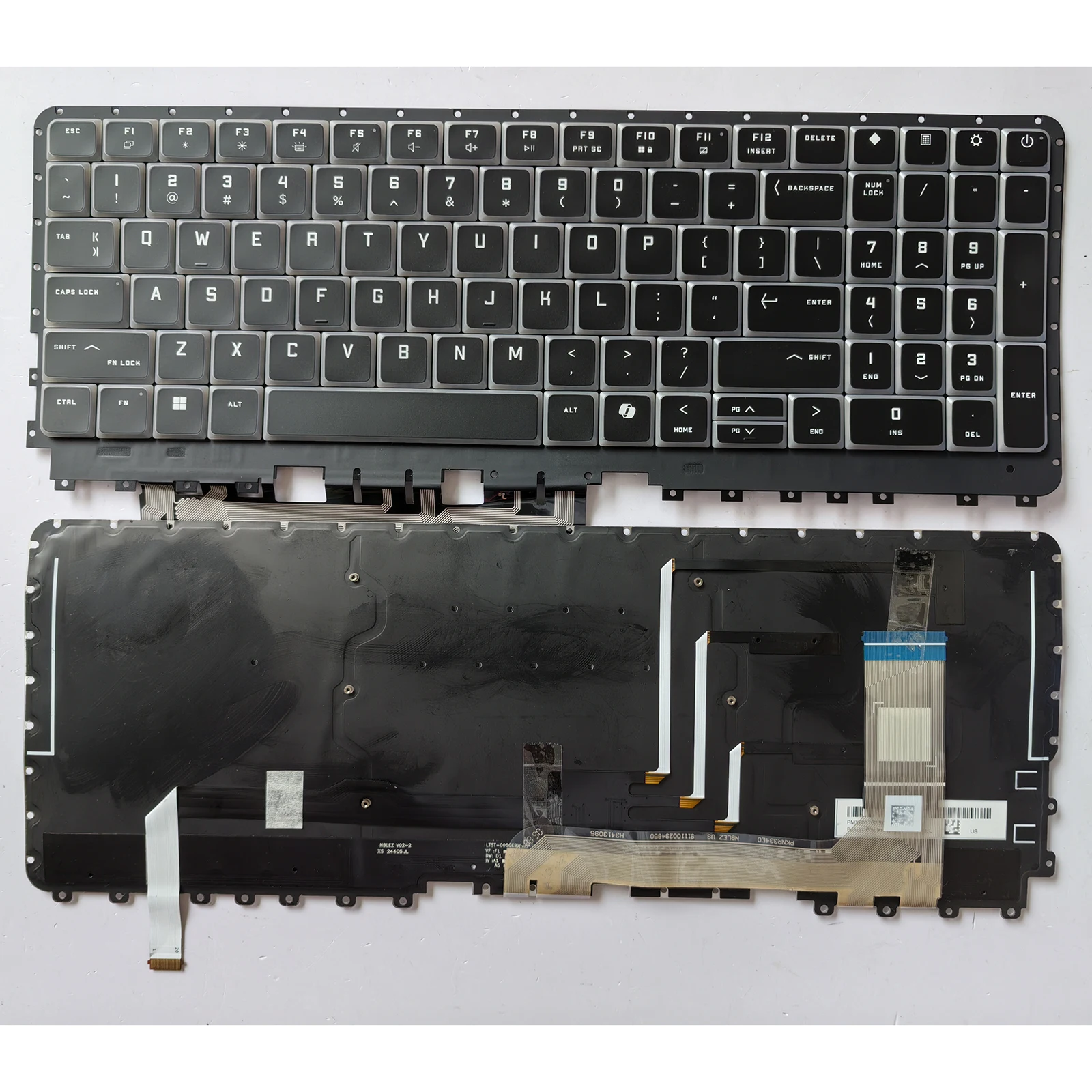 for HP OMEN MAX 16-ah9003Tx 16-ah0097nr 16-AH0003 TPN-I143 RGB AI US Backlit Black Laptop Keyboard