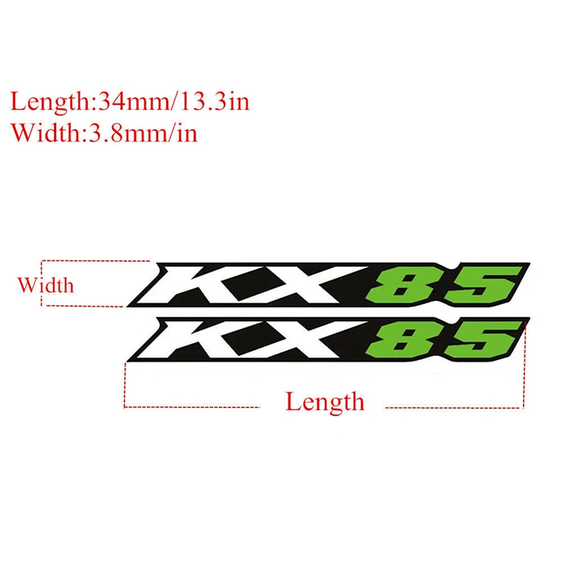 For KAWASAKI KX85 KX 85 2001-2022 Motorcycl Accessories SwingArm Air Box Decorate Decals Reflection Stickers Stripes