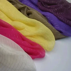 Miękka jednolity jedwab metaliczna żorżeta krepa mieniąca się żakardowym błyszczącym jedwabnym tkanina na sukienkę szalikiem