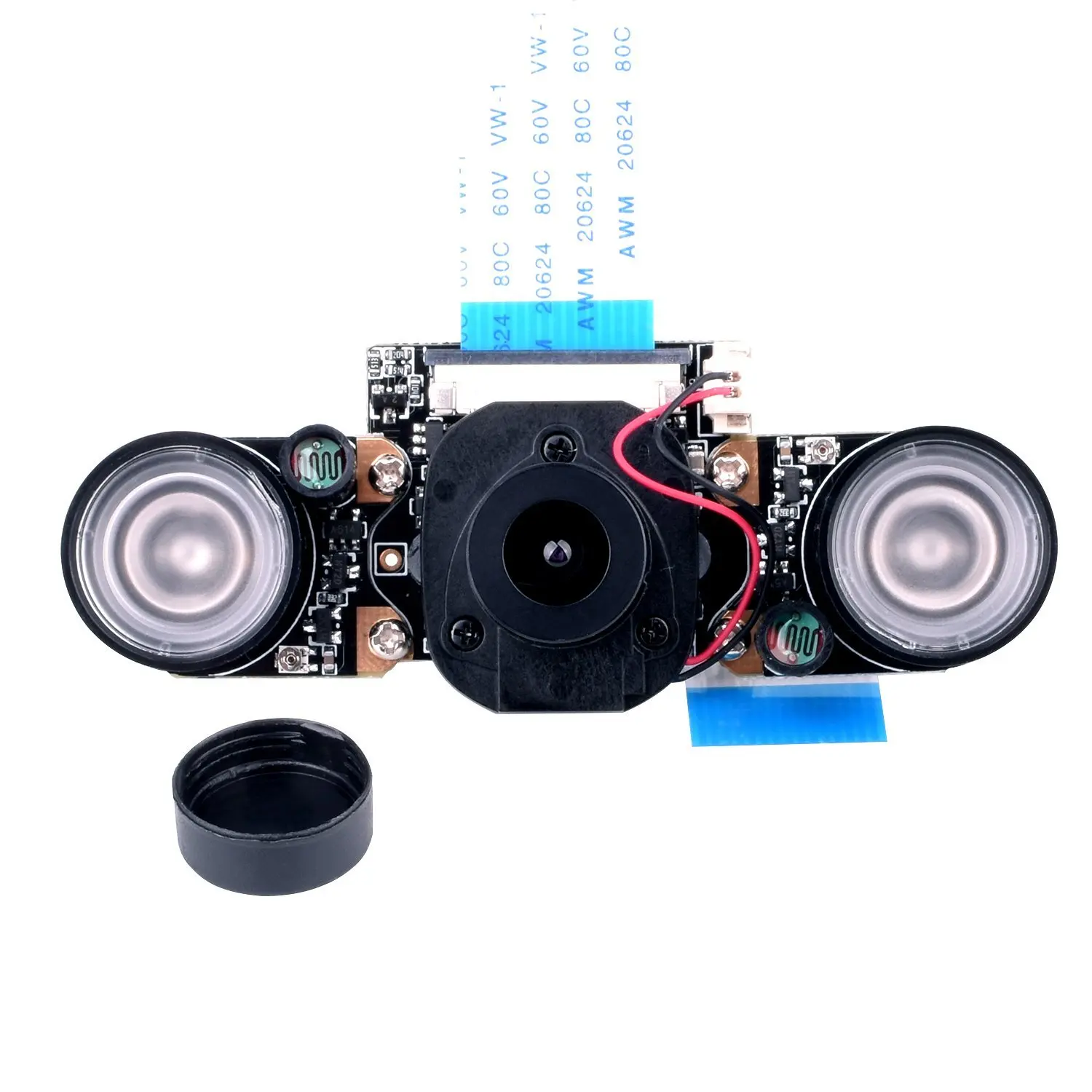 Raspberry Pie 3B+ 4B Camera 500 Pixel 3.6MM 175 Degree Lens Night Vision Camera Module IR CUT