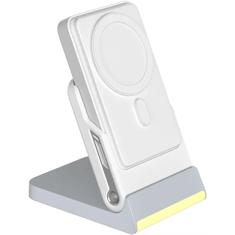 For 16 Pro For Watch Ultra 8 Compatible Folding 5-In-1 Wireless Charging Power Stand With Magnetic Charging