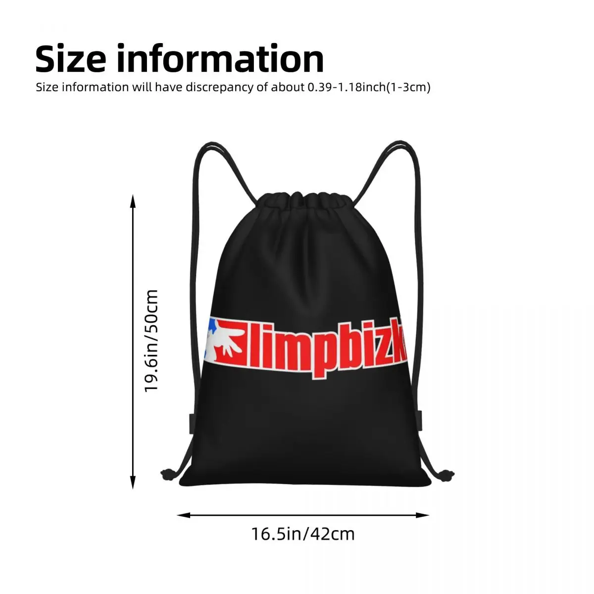 Limp Bizkit Rapcore Portable Drawstring Mochila, Sacos De Armazenamento, Ao Ar Livre, Esportes, Viajando, Ginásio, Yoga