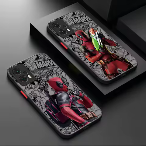 Marvel Deadpool Hard Case For Xiaomi 13T 12T 11T 10T 13 12 11 Lite 5G NE POCO X6 M6 Pro 4G X3 NFC X4 GT X5 F3 F4 F5 F6 M5S C65