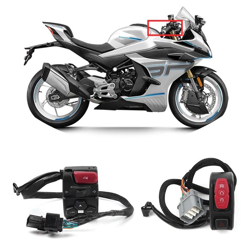 FOR CFMOTO L&R Handlebar Switch Assy Handle Switch 450SR CF400-6 CF400-9 SR450 Motorcycle Accessories Original Parts