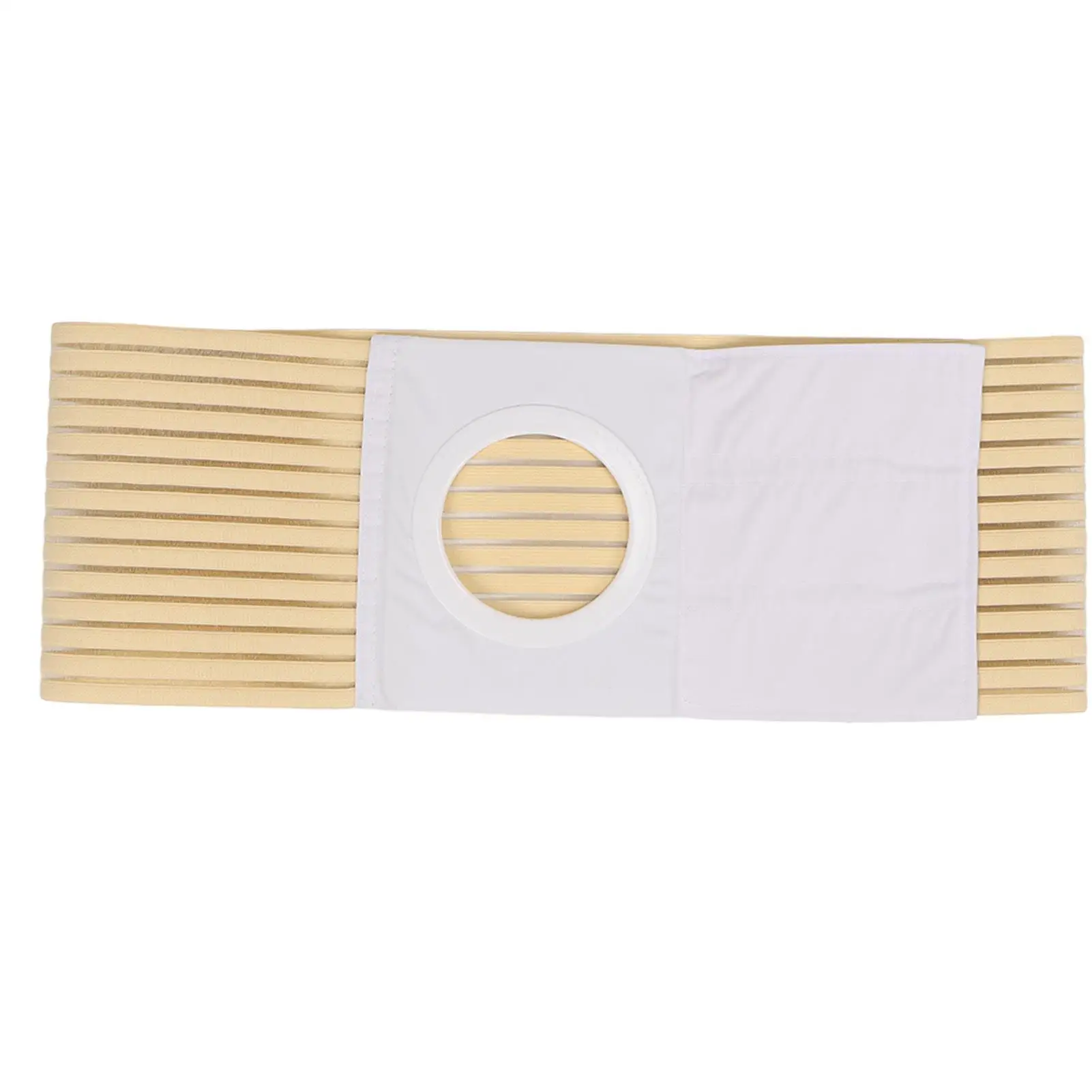 

Ostomy Support Belt Ribbed Fabric Abdominal Wrap for Comfort and Security for colostomy Care