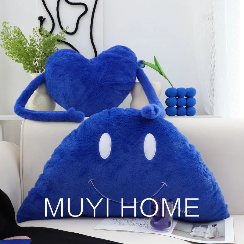 New Klein blue Heart Throw Pillow Ins Funny Arm Shape Throw Pillow Sofa Cushion Decorative Backrest Cushion Home Decor