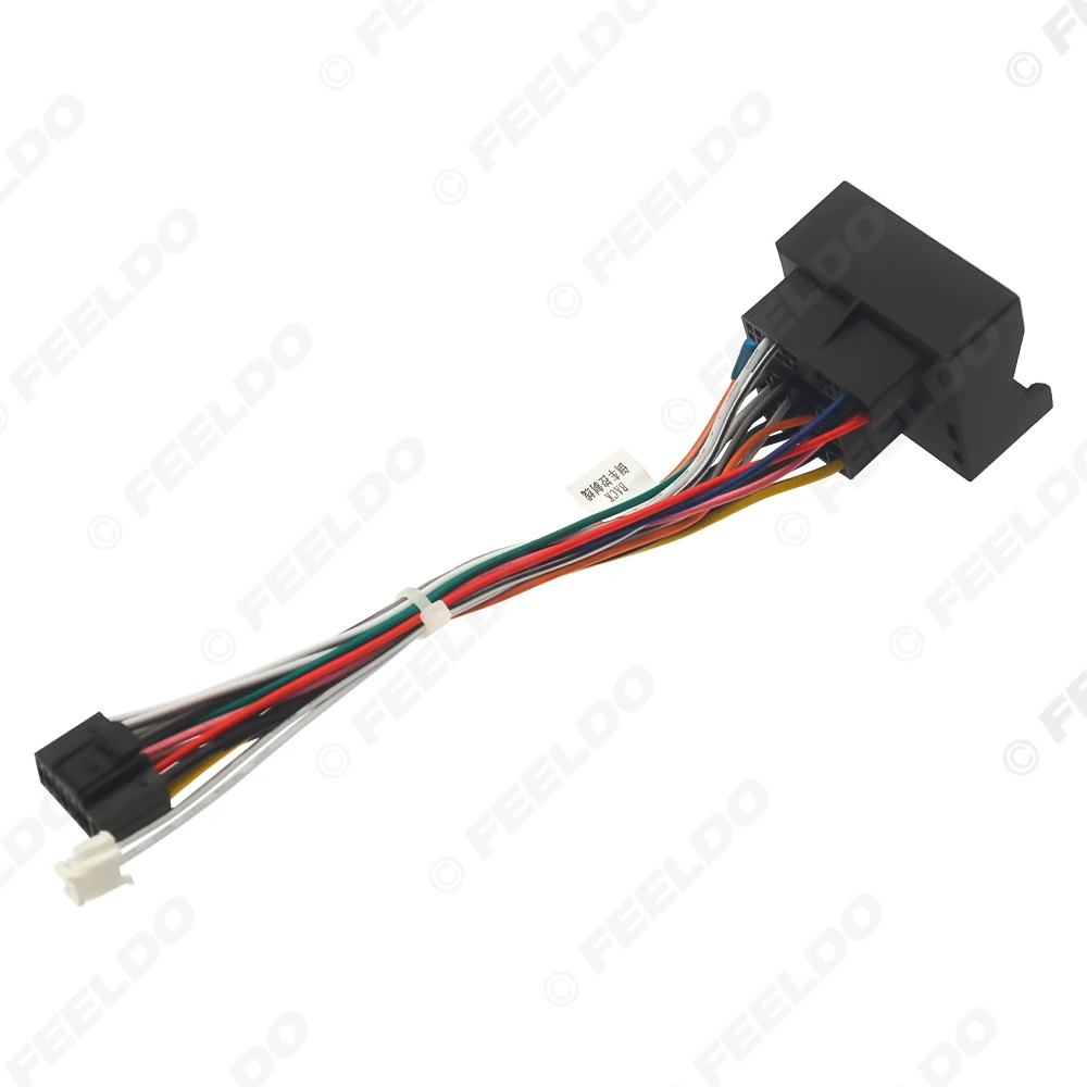 FEELDO Car 16pin Power Cord Wiring Harness Adapter For Geely Borui (GC9) 2017 Auto Radio Installation Head Unit