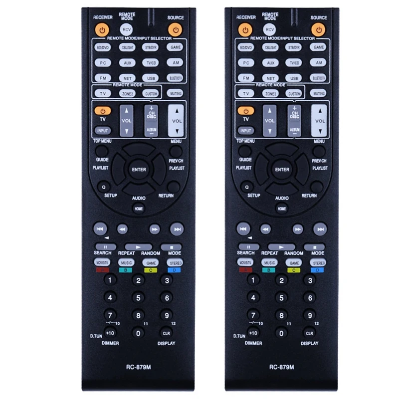 2X RC-879M Remote Control For Onkyo TX-NR535 TX-SR333 HT-R393 HT-S3700 Power Emplifier AV Receiver Controller Remote