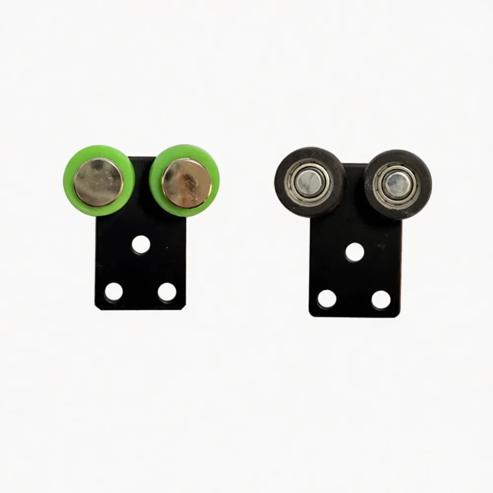 Cabinet Sliding Door Roller Wardrobe Pulley Hardware Steel Quiet Bearing Furniture Closet Track Smooth Glide Modern Fitting