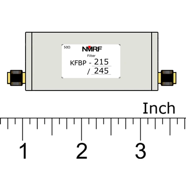 

215 ~ 245MHz VHF Band Bandpass Filter с SMA интерфейсом