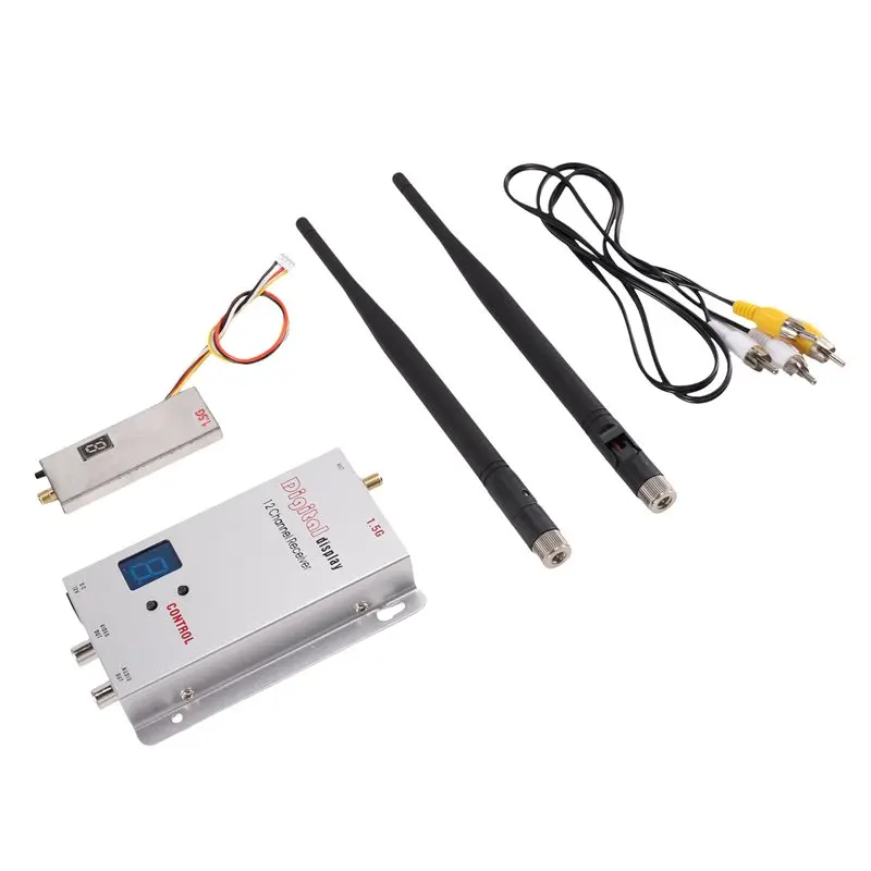 [Toybuy】 For FPV Long Range RC Drone Compatible 1.5G 2W For FPV VTX+ 1.5G VRX Kit 2000Mw 12CH For FPV Video Transmitter Receiver