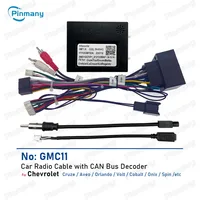 Pinmany Cable de Radio de coche GMC11 adaptador de arnés de cables con decodificador de autobús CAN para Chevrolet Spin Volt Cruze Aveo Orlando Cobalt Onix