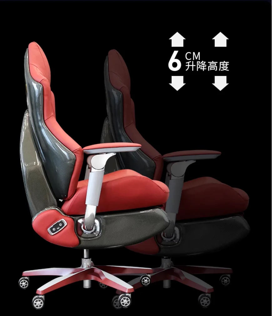 Smart esports Chair Men's and women's ergonomic rotating home computer chair Leather video game chair image 4