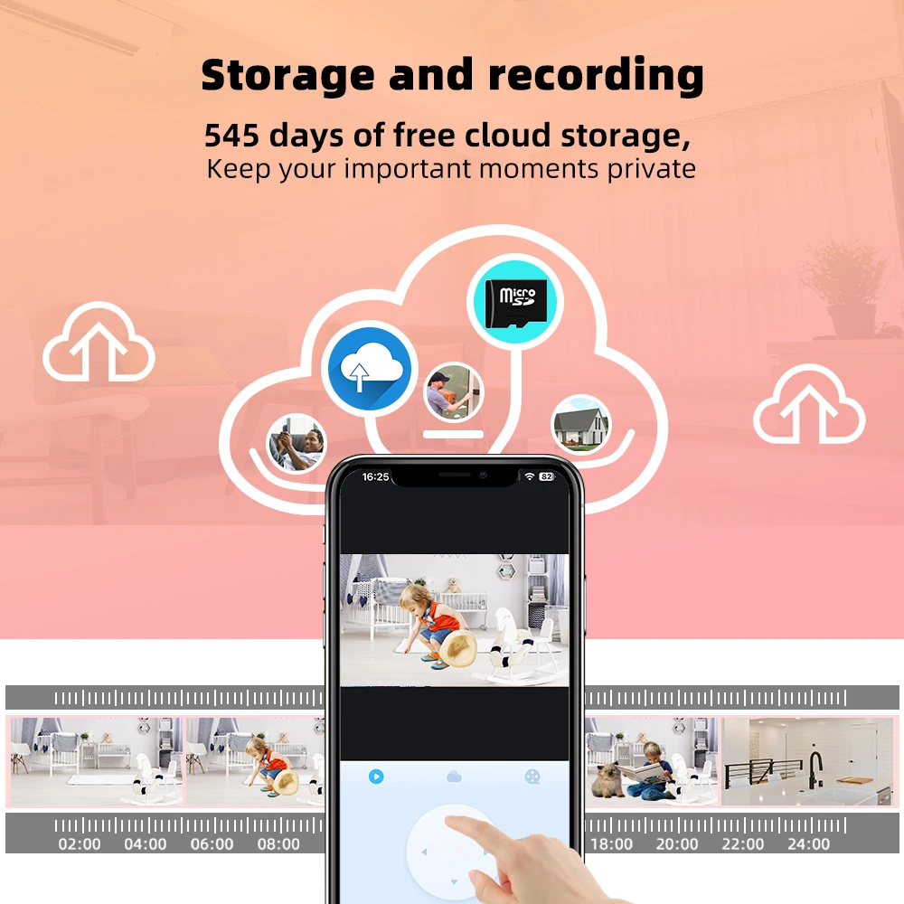 ONVIF Indoor WiFi IP camera 3MP 2.4/5G WiFi Home Security Wireless Surveillance Camera Human Detection Color Night Vision Camera