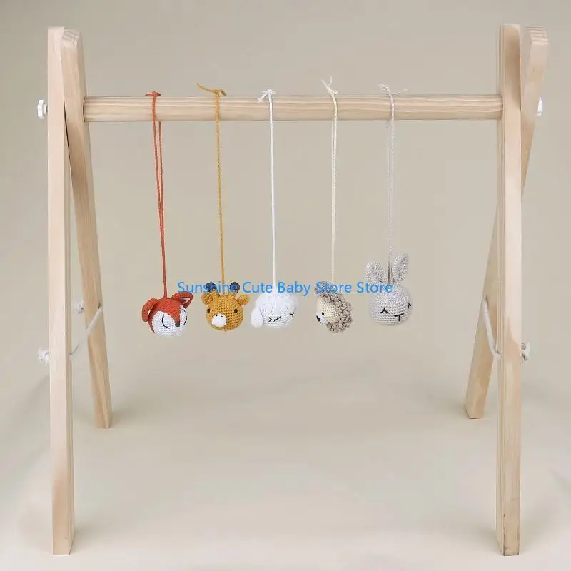 C5af cabide roupas carrinho brinquedo pendurado rack fitness pendurado brinquedos educativos iniciais