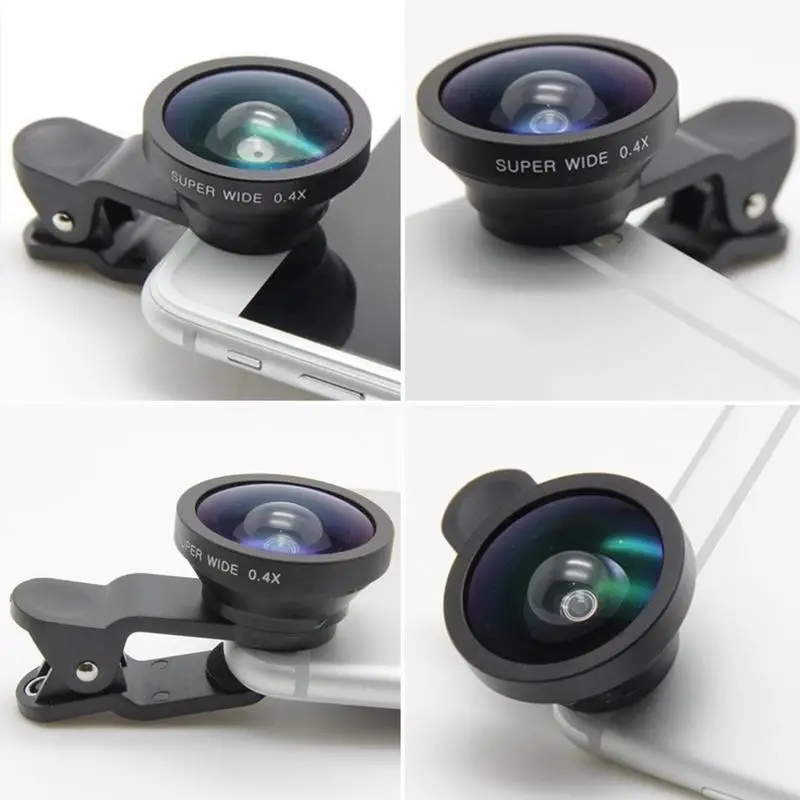 0.4X Wide Aangle Lens for iPhone 15 Pro Max Portable Phone Lenses Cell Phone Lens Clip Kit Universal Lend for Tablet Cell Phone