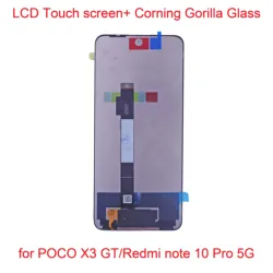 LCD Display for POCO X3 GT/Redmi Note 10 Pro 5G,10 Touch points Touch Screen with Corning Gorilla Glass for 21061110AG,New