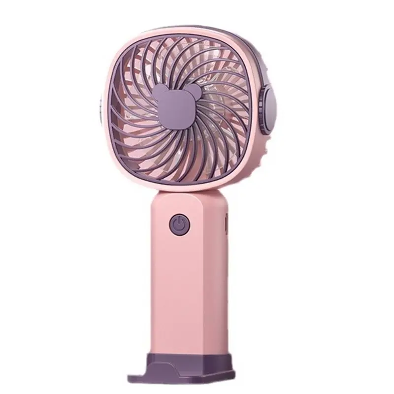 

M02K-Handheld Small Fan Outdoor Portable Fan 3-Speed Rechargeable 400Mah Battery Multi-Function Fan Phone Holder Outdoor