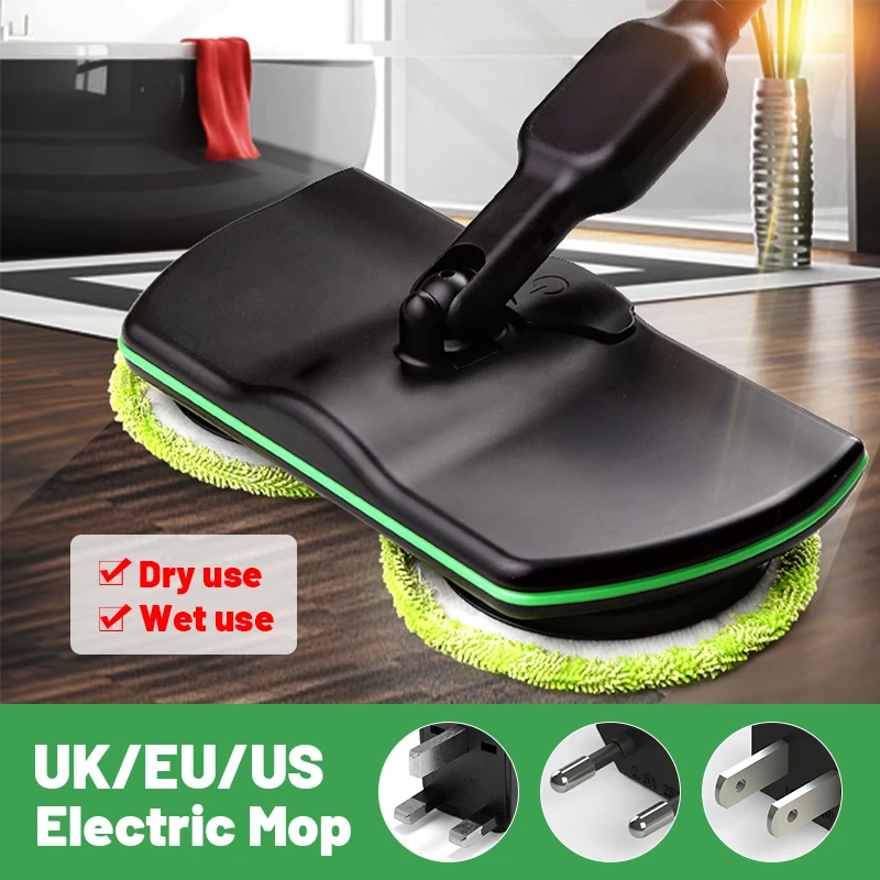 New Mop for Wash Floor Spin Maid Rechargeable Cordless Powered Cleaner Scrubber Polisher Mop Floor Household Cleaning Tools