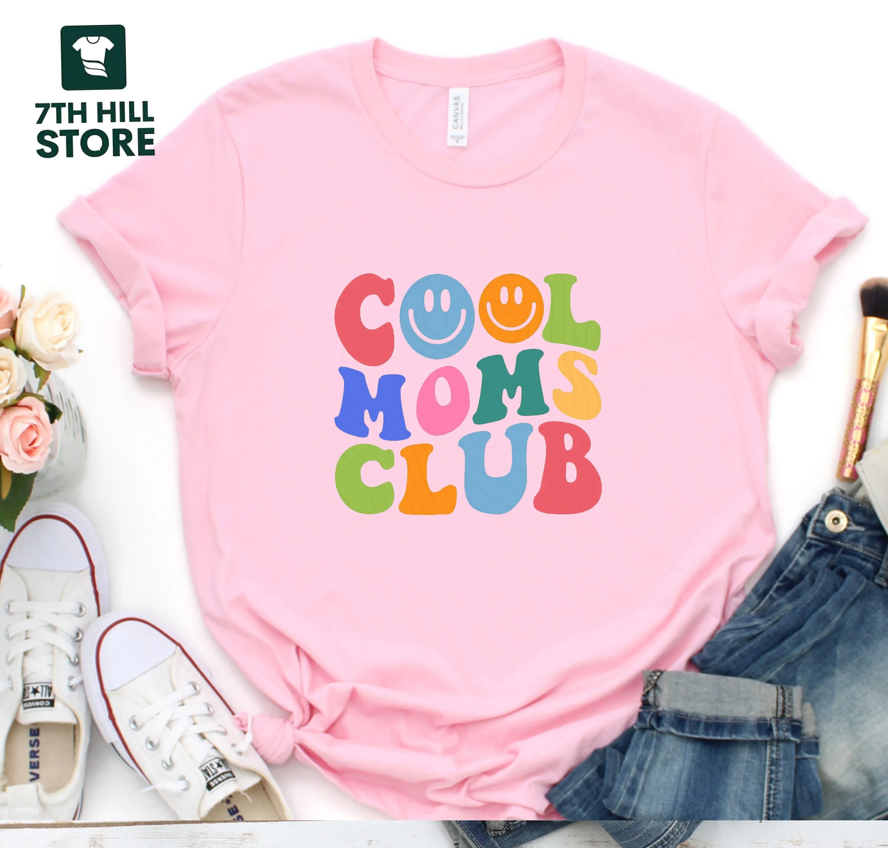 

Футболка Cool Moms Club Забавная футболка для мамы День матери Саркастический день рождения для новой мамы