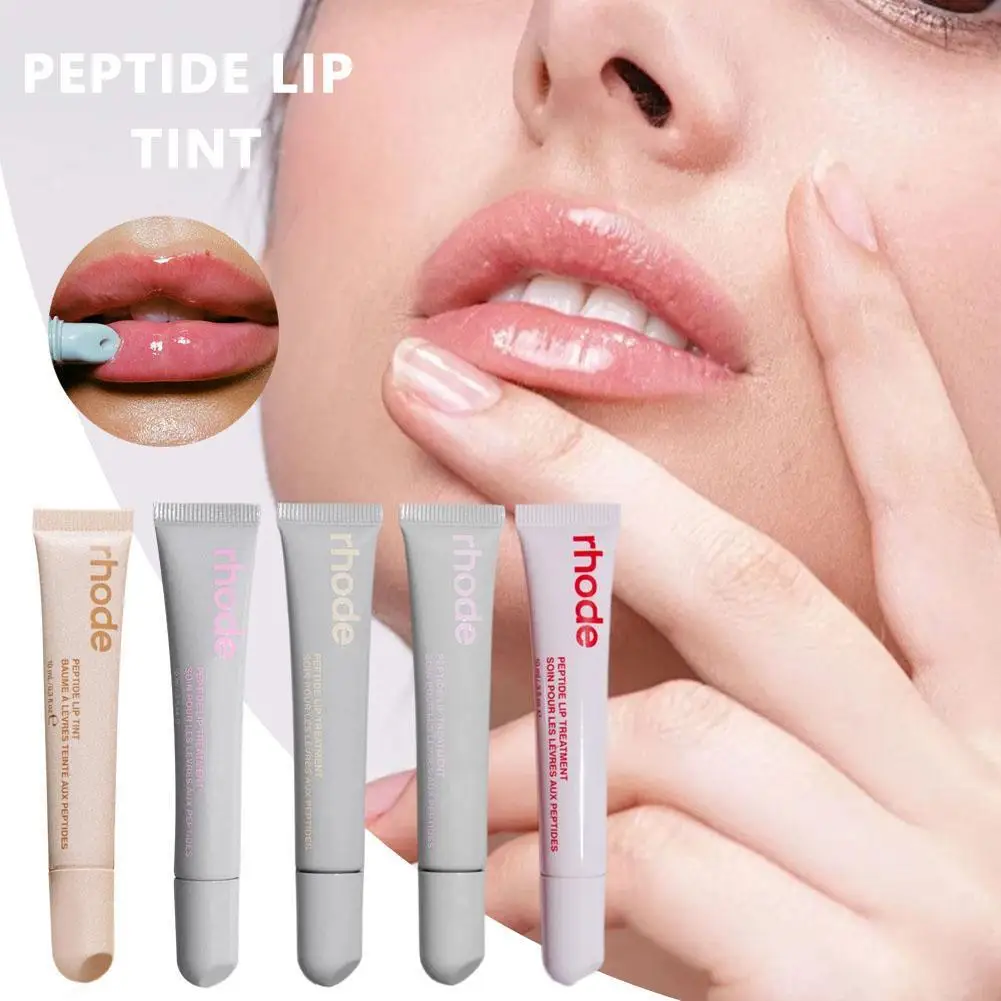 Rhode Cinnamon Roll Lip Tint Plump Moisturizing Lip Gloss Birthday Lip Glaze Essence Gel Oil Lipstick Mirror Lasting Makeup Girl