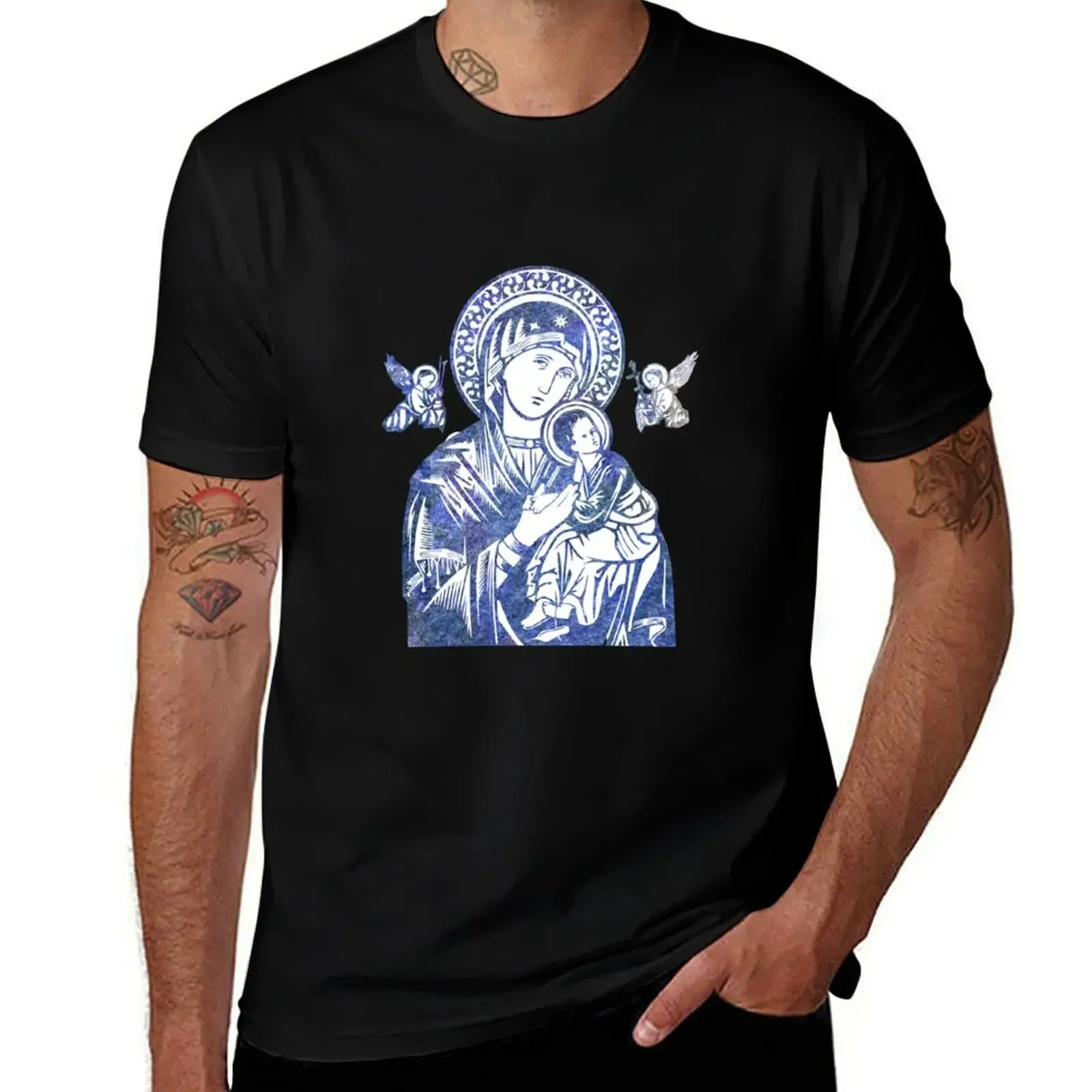 Our Lady Of Perpetual Help T-Shirt man t shirt basketball graphic tees Louboutins croswit shirt man t shirt men