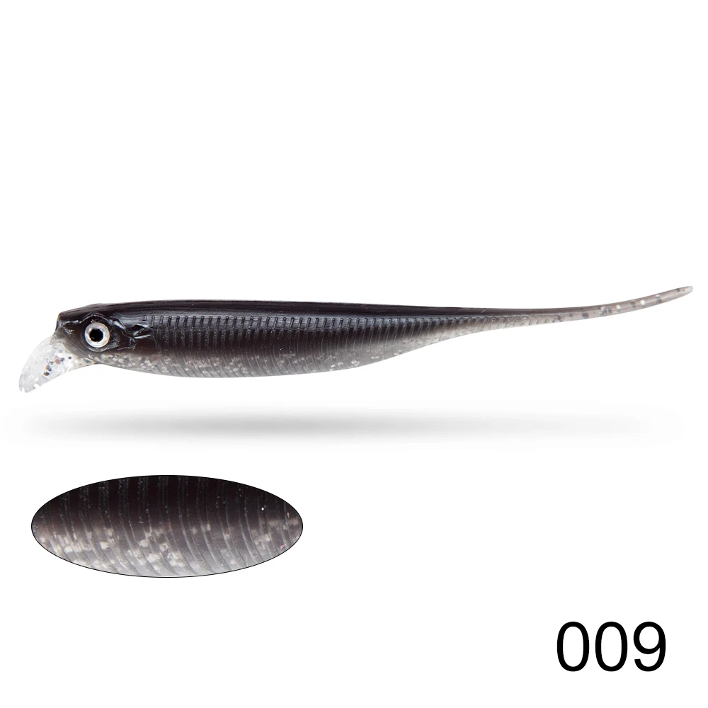 D1 Karpfen Angeln Weicher Köder Mit Lip 85mm 2,5g Drift Süßwasser Köder Leurre Souple Rolling Action Pesca schwarz Bass Barsch Tackle