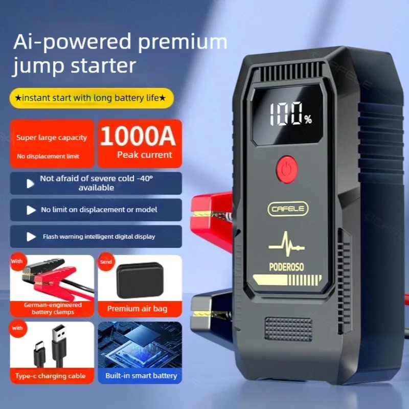 Car Emergency Starting Power Supply 6000mAh for Vehicle Series-Universal in-Car Backup Mobile Power Supply with LED Display