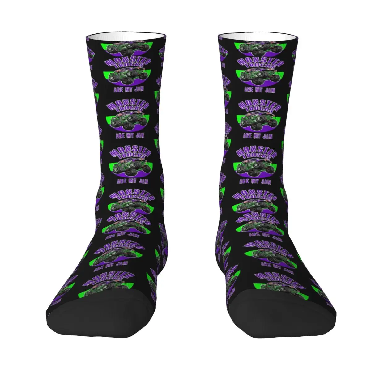 

Monster Truck Are My Jam Grave Digger Vintage Art Socks Harajuku Stockings All Season Long Socks Accessories for Man Woman Gifts