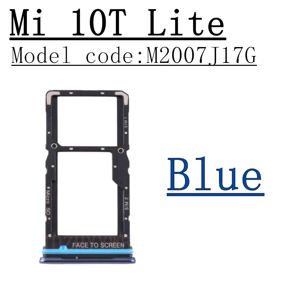 Sim Card Tray Holder Reader For Xiaomi Mi 10/10T Lite Dual Chip Micro SD SIM Card Slot
