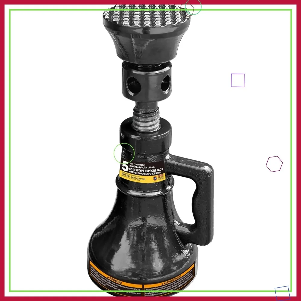 

5-тонный сверхмощный винтовой домкрат для строительства, моста и подъема транспортных средств, черный