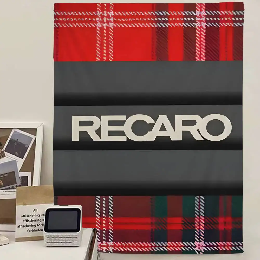 R-Recaros Logo Cartoon Tapestry Hippie Flower Wall Carpets Dorm Decor Art Home Decor