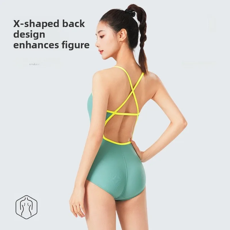 

Jii Women's Speed Suit Swimsuit One-Piece Large Size Swimming Gym Special High-End Feeling 2025 New Sle Qui Dry No Sve