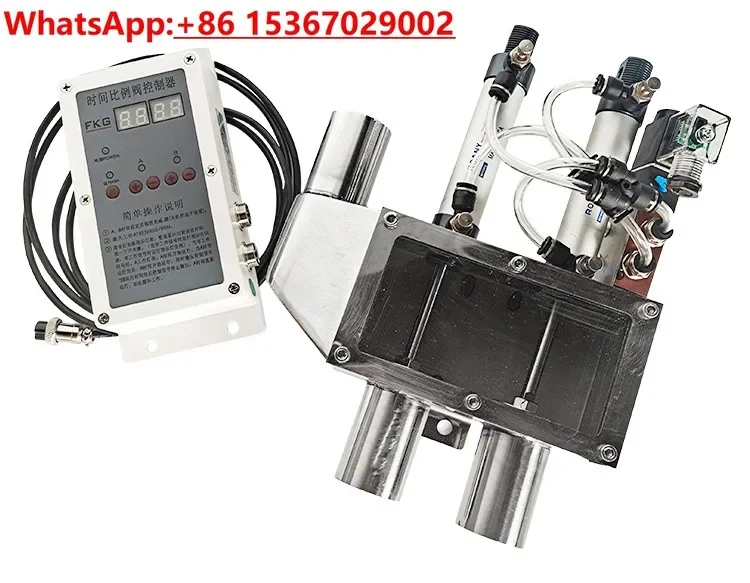 New material  with one to two old material recycling mixing valve controller with adjustable time