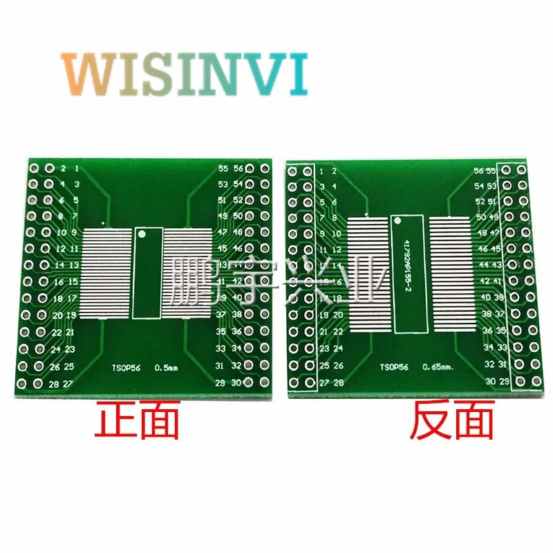 2pcs/lot TSOP56 TSOP48 to DIP56 Adapter Board AM29 Series Chip 0.5/0.65mm
