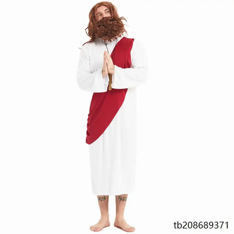 ชุดคอสเพลย์ผู้ชาย ชุดจักรพรรดิ ซีซาร์ พระเยซู สำหรับงานแฟนซี งานคาร์นิวัล การแสดงบนเวที ชุดพื้นเมืองจีนดั้งเดิม...